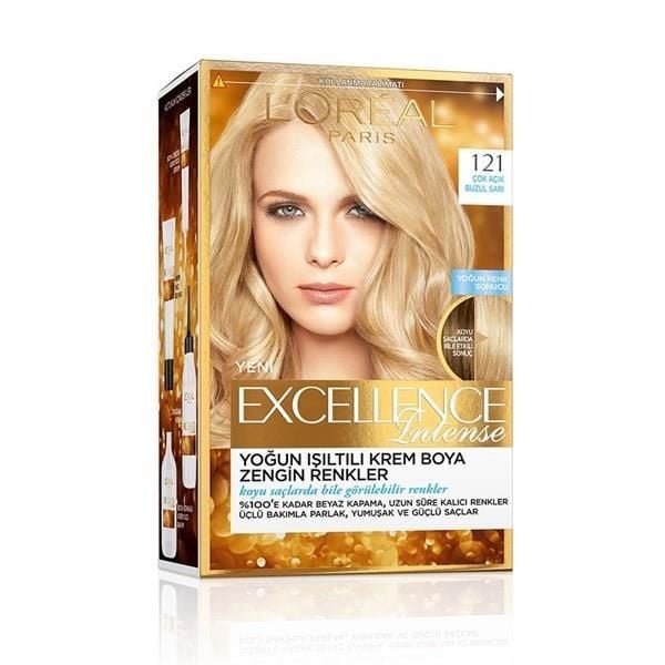 Loreal Excellence Intense 121 Çok Açık Buzul Sarı