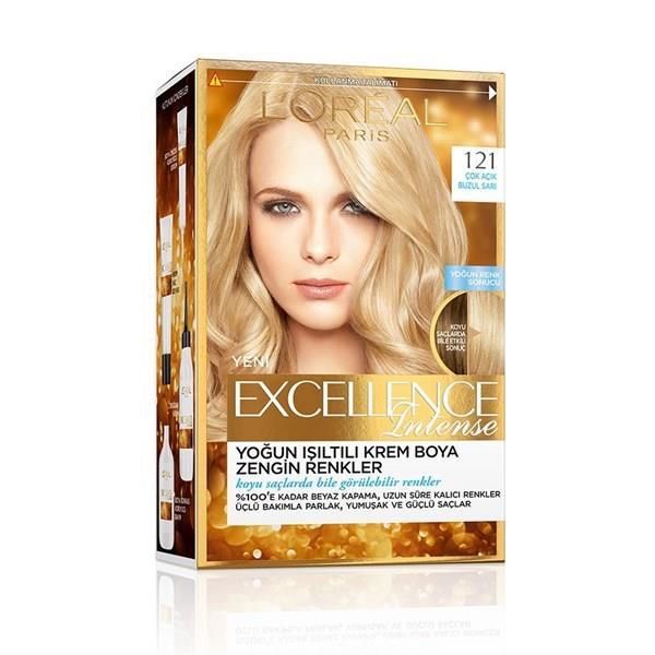 Loreal Excellence Intense 121 Çok Açık Buzul Sarı