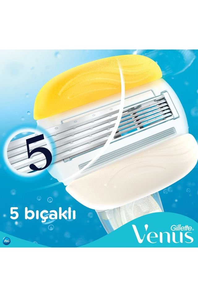 Gillette Venüs Venus Comfortglide Olay Krem Barlı Kadın Tıraş Makinesi + 3 Yedek Tıraş Bıçağı