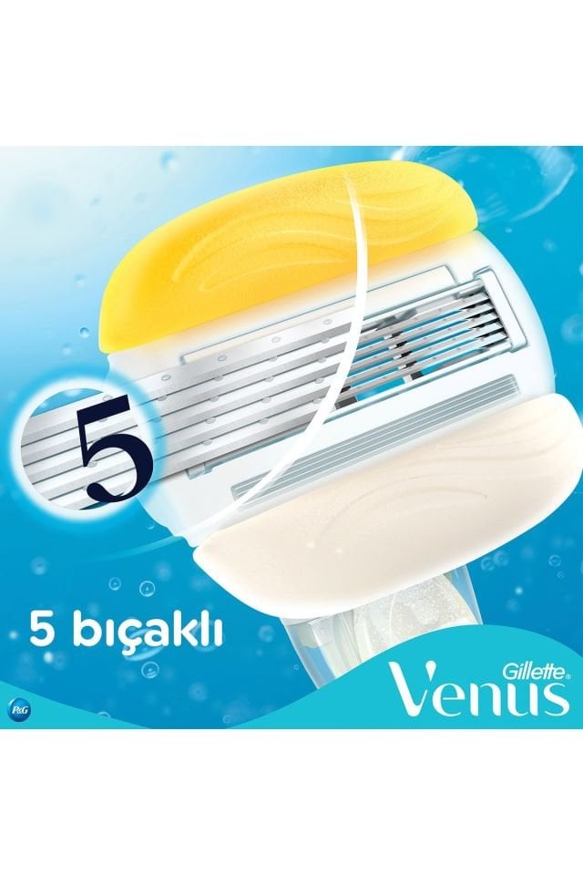 Gillette Venüs Venus Comfortglide Olay Krem Barlı Kadın Tıraş Makinesi + 3 Yedek Tıraş Bıçağı