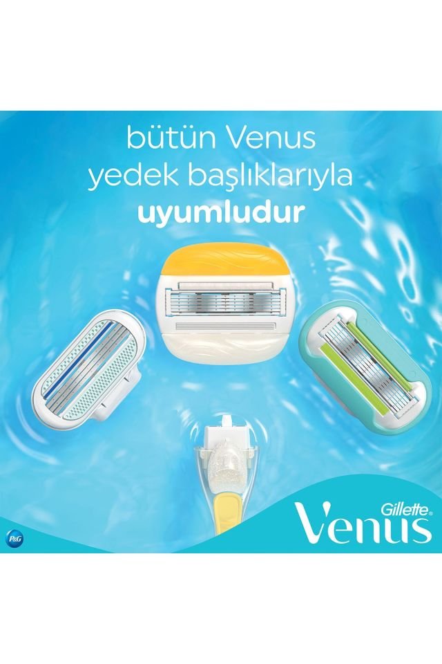 Gillette Venüs Venus Comfortglide Olay Krem Barlı Kadın Tıraş Makinesi + 3 Yedek Tıraş Bıçağı