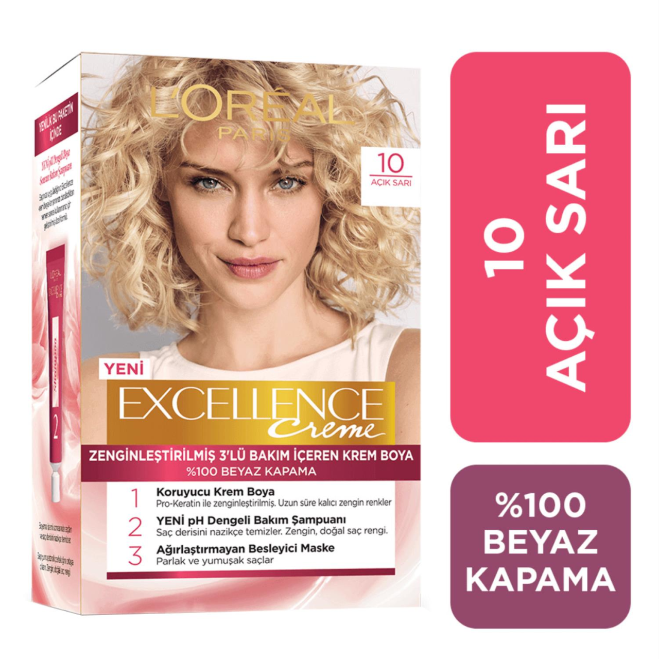 Loreal Excellence 10 Açık Sarı Saç Boyası