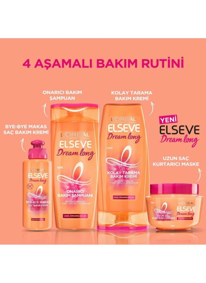 Elseve Dream Long 550 ml Onarıcı Bakım Şampuanı
