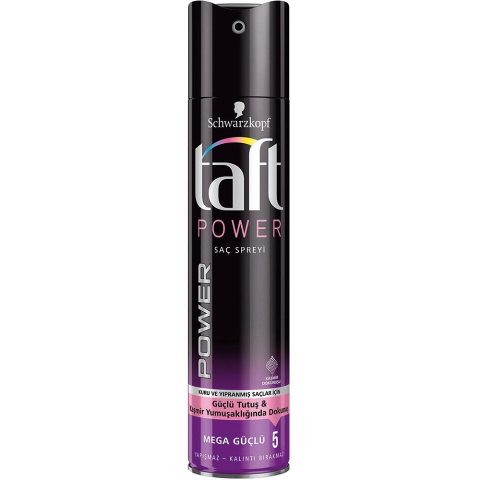 Taft Saç Spreyi Power Kaşmir Dokunuşu 250ml 05