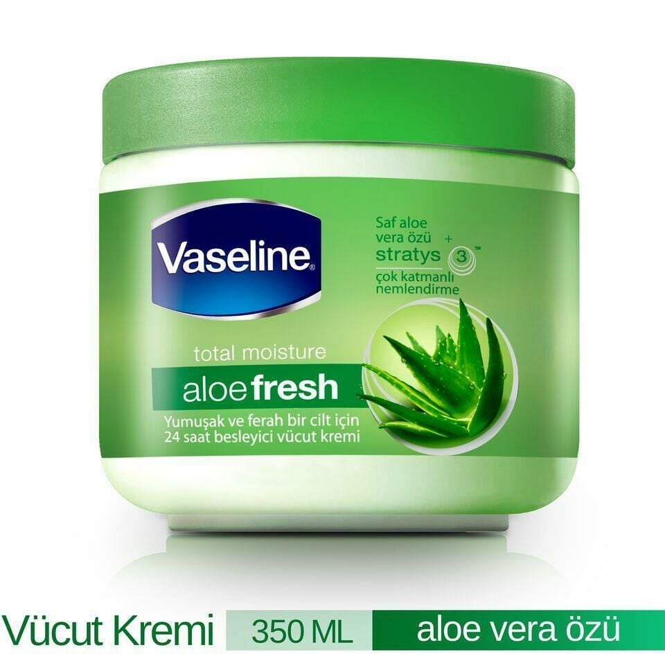 Vaseline Aloe Ferahlığı 350 ml Kavanoz Krem Intensevi Care