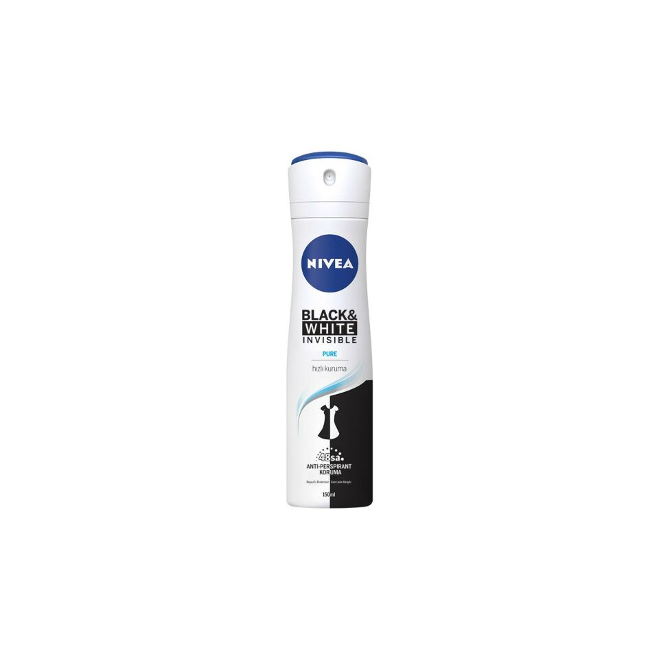 Nivea Deodorant Invisible Black&White Pure Kadın 150ml Bayan