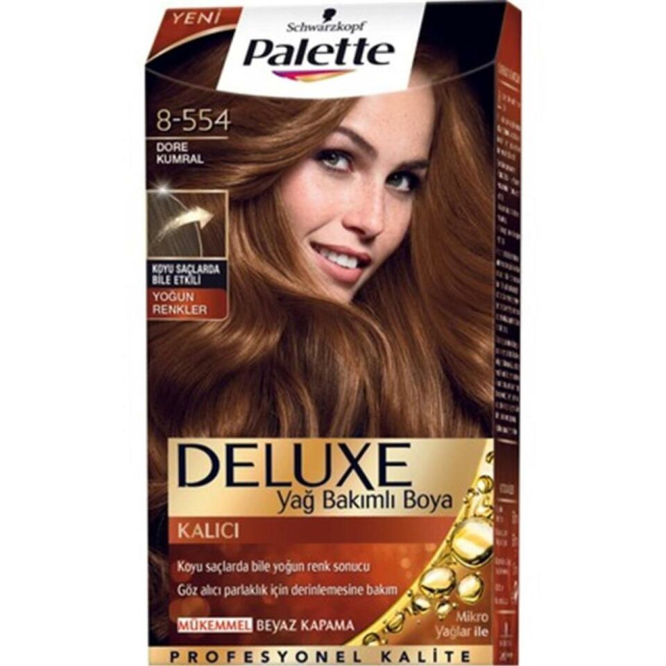 Palette Deluxe Saç Boyası 8.554 Dore Kumral