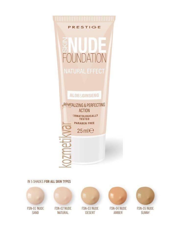 Prestige Skin Nude Fondöten FSN 05 Nude Sunny