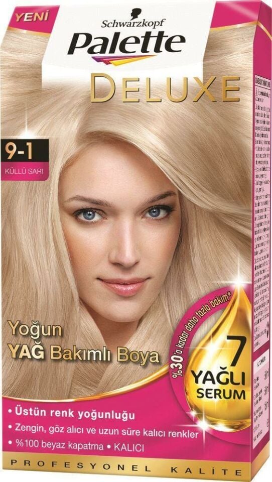 Palette Deluxe Saç Boyası 9.1 Küllü Sarı