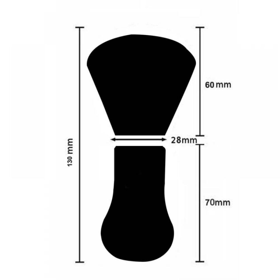Point Büyük Sakal Fırçası Açık ( Kayın )