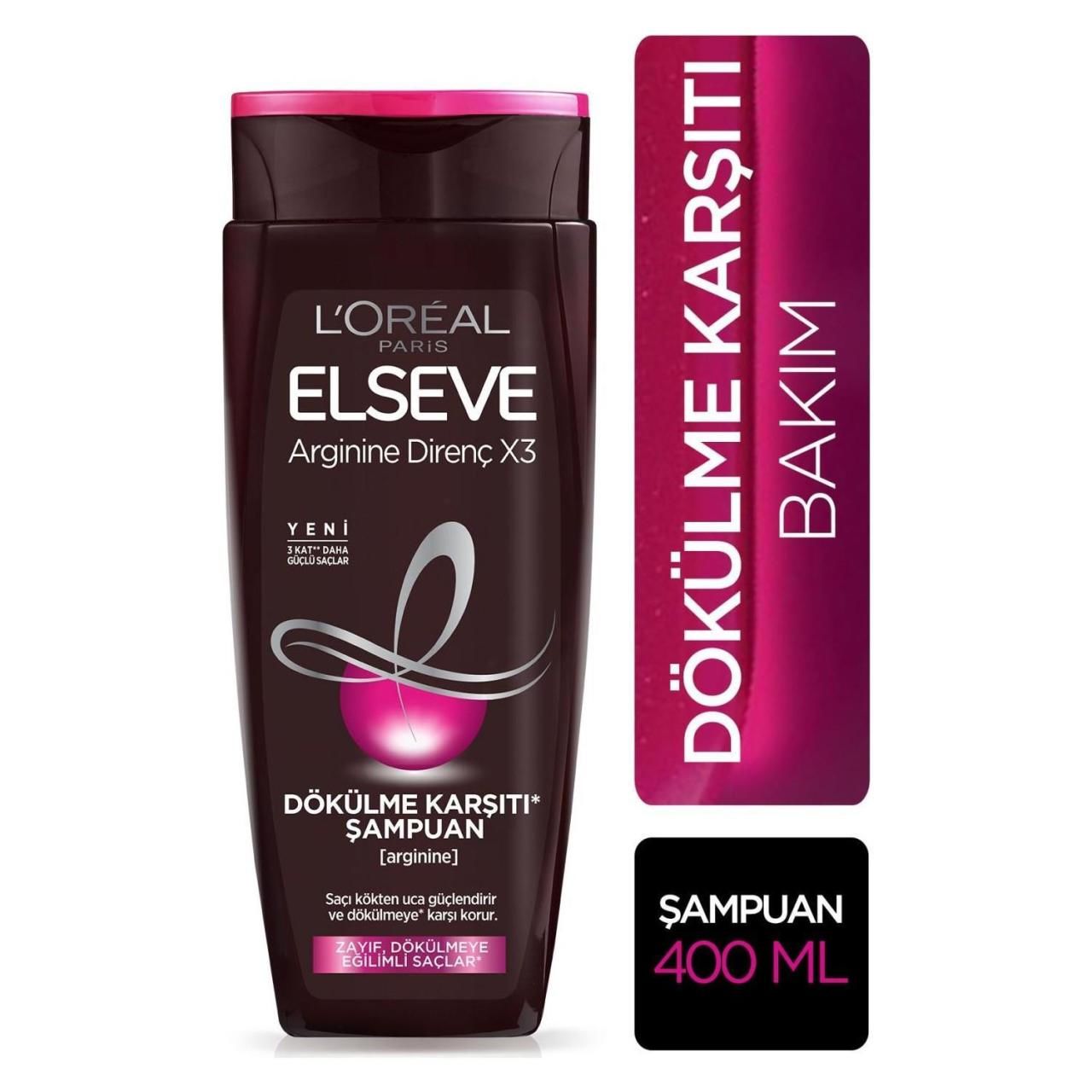 Elseve Arginine Direnç X3 Zayıf Saç Şampuanı 400 Ml
