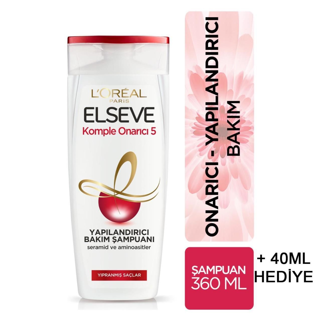 Elseve Kopmle Onarıcı 5 Yıpranmış Saç Şampuanı 400 Ml