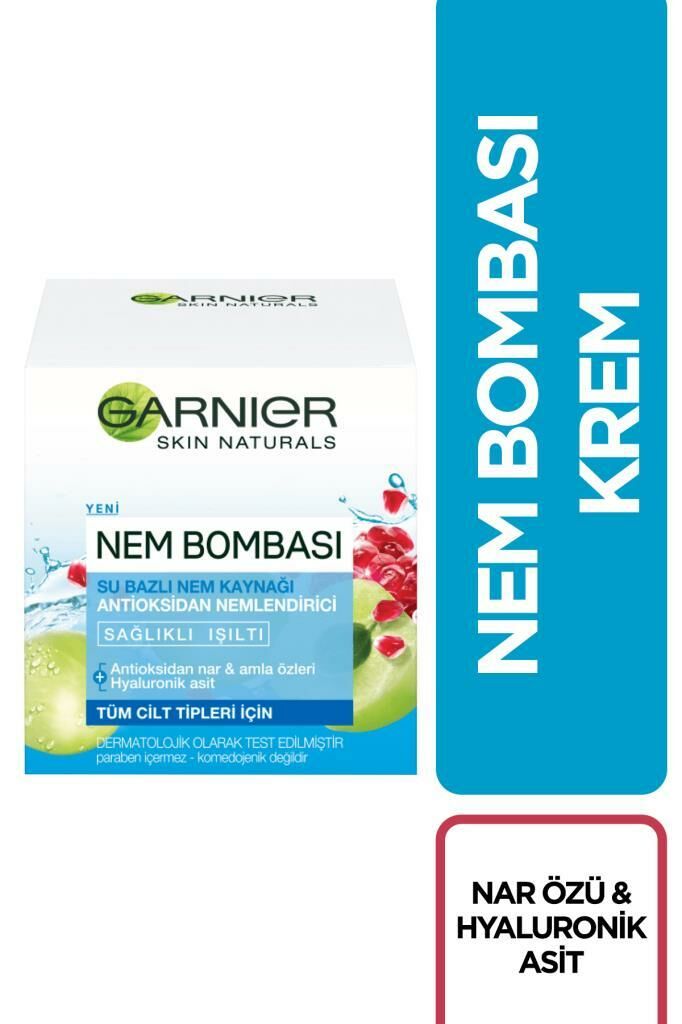 Garnier Tüm Cilt Tipleri için Su Bazlı Nemlendirici Krem 50 ml