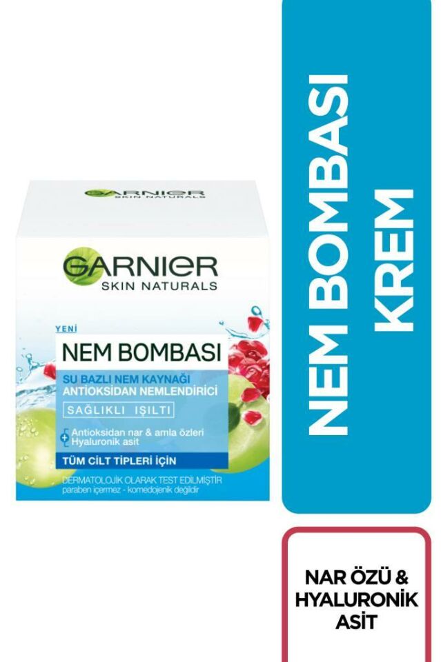 Garnier Tüm Cilt Tipleri için Su Bazlı Nemlendirici Krem 50 ml