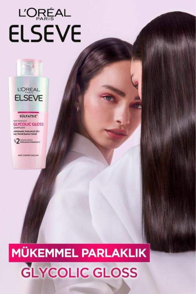 Loreal Elseve Glycolic Gloss Mükemmel Parlaklık için Bakım Yapan Şampuan [Glikolik Asit] 200ml