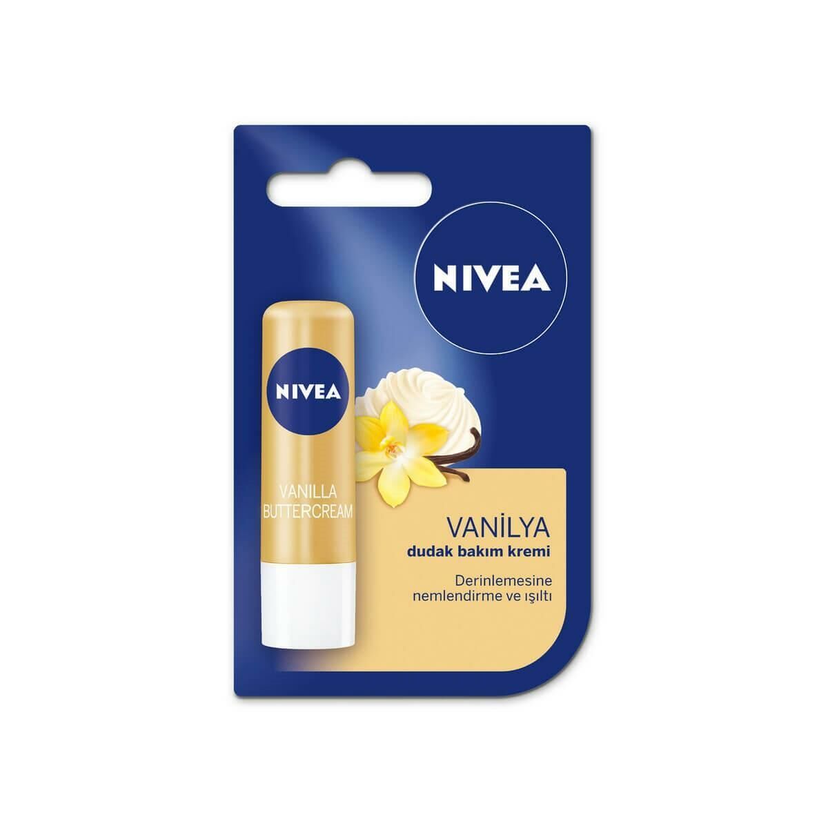 Nivea Vanilya Dudak Bakım Kremi 5.5 Ml 24 Saat Nem