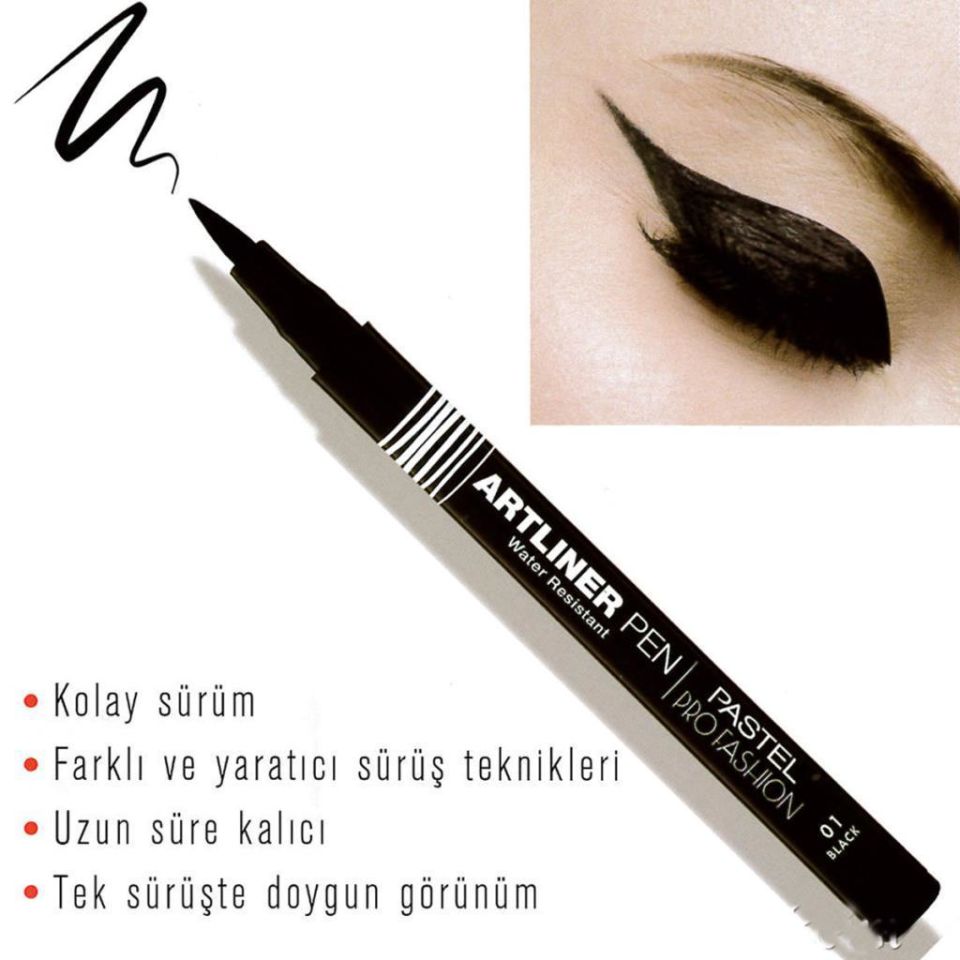Pastel Profashion Artliner Pen 01 Black Kalem Eyeliner
