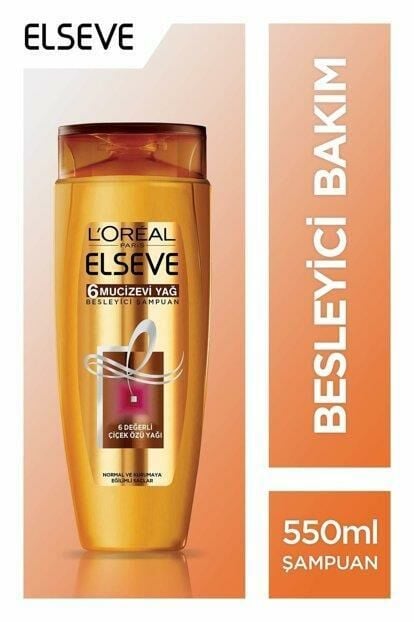 Loreal Elseve Şampuan 550 ml 6 Mucizevi Yağ