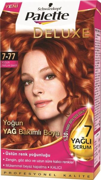 Palette Deluxe Saç Boyası 7.77 Yoğun Parlak Bakır