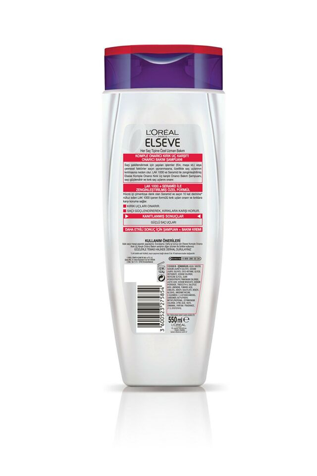Loreal Elseve Şampuan 550 ml Komple Onarıcı Kırık Uç Karşıtı