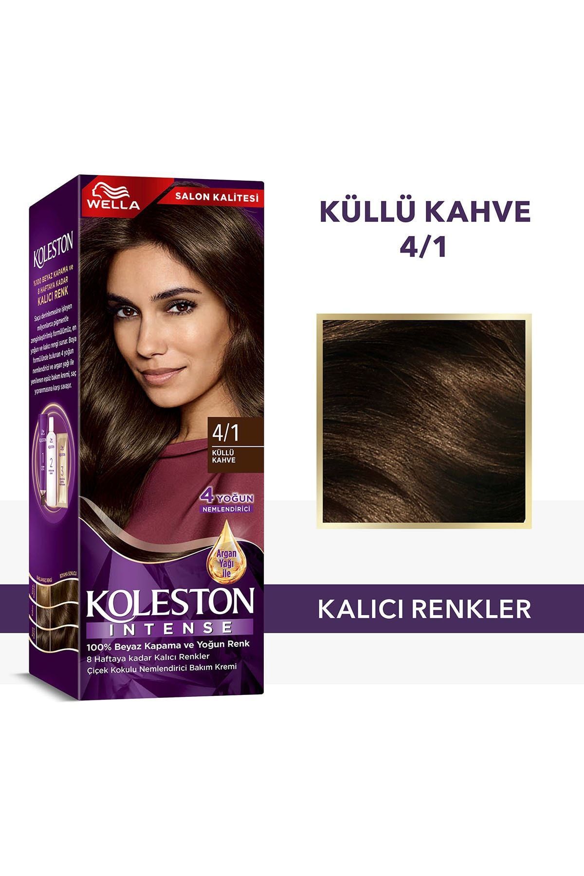 Koleston Intense Saç Bayası 4.1 Küllü Kahve