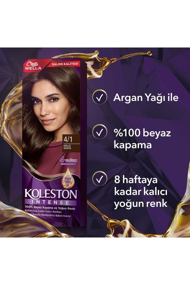 Koleston Intense Saç Bayası 4.1 Küllü Kahve