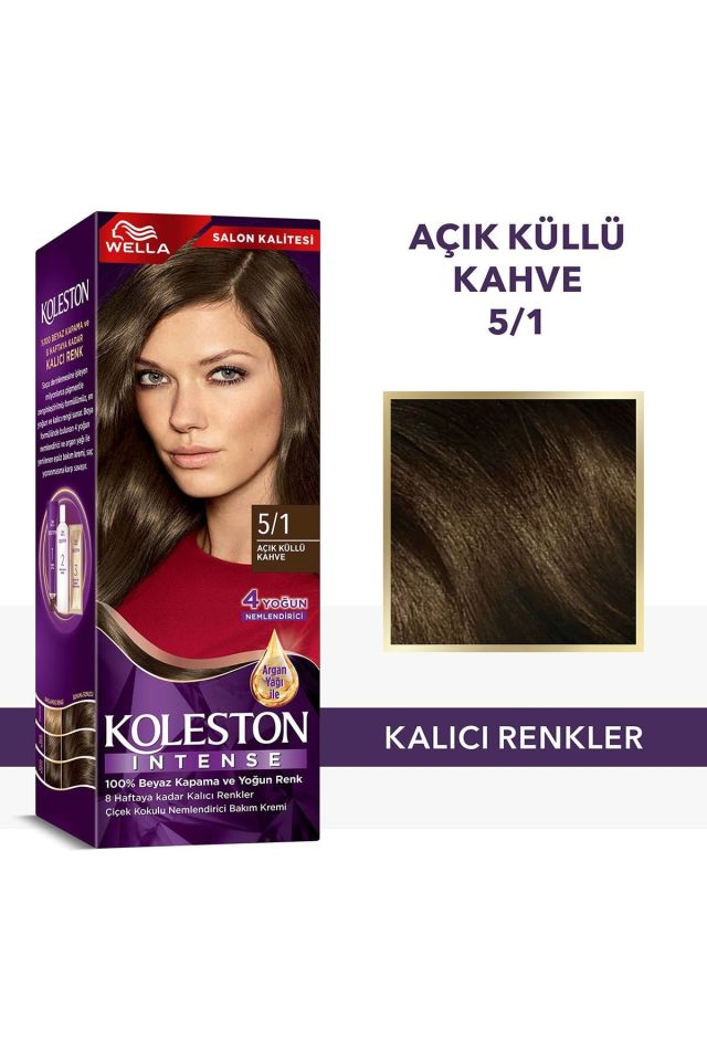 Koleston Intense Saç Bayası 5.1 Açık Küllü Kahve