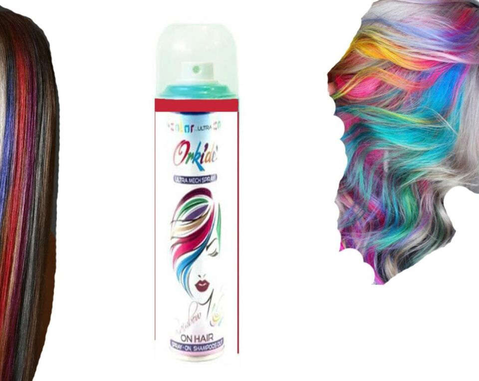 Orkide Renkli Saç Sprey Boya 150 ml Kırmızı