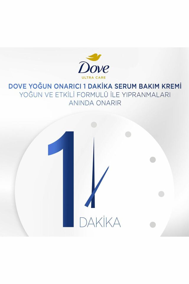 Dove Ultra Care 1 Minute Serum Saç Bakım Kremi Yoğun Onarıcı 170 ml