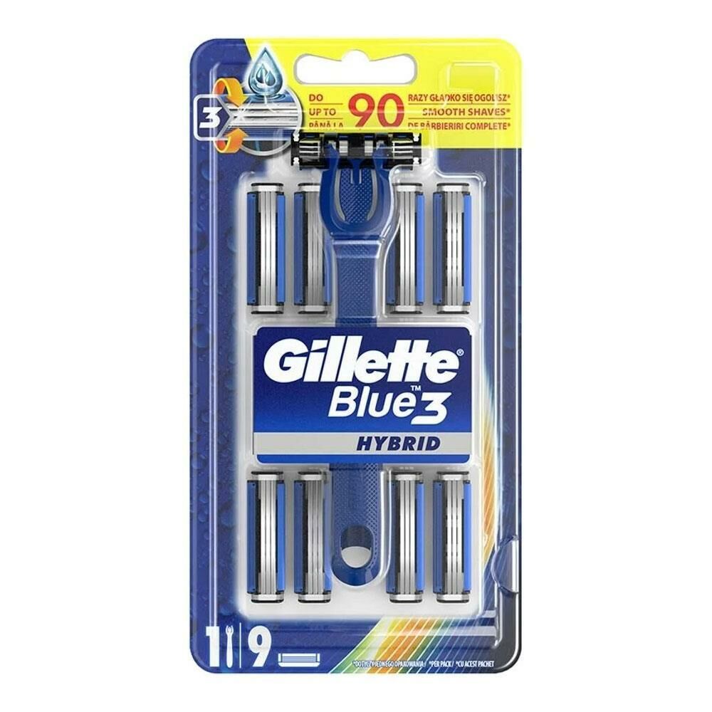 Gillette Blue3 Hibrid Tıraş Makinesi + 9 Yedek Bıçak