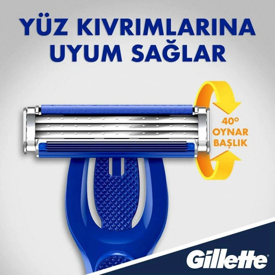 Gillette Blue3 Hibrid Tıraş Makinesi + 9 Yedek Bıçak