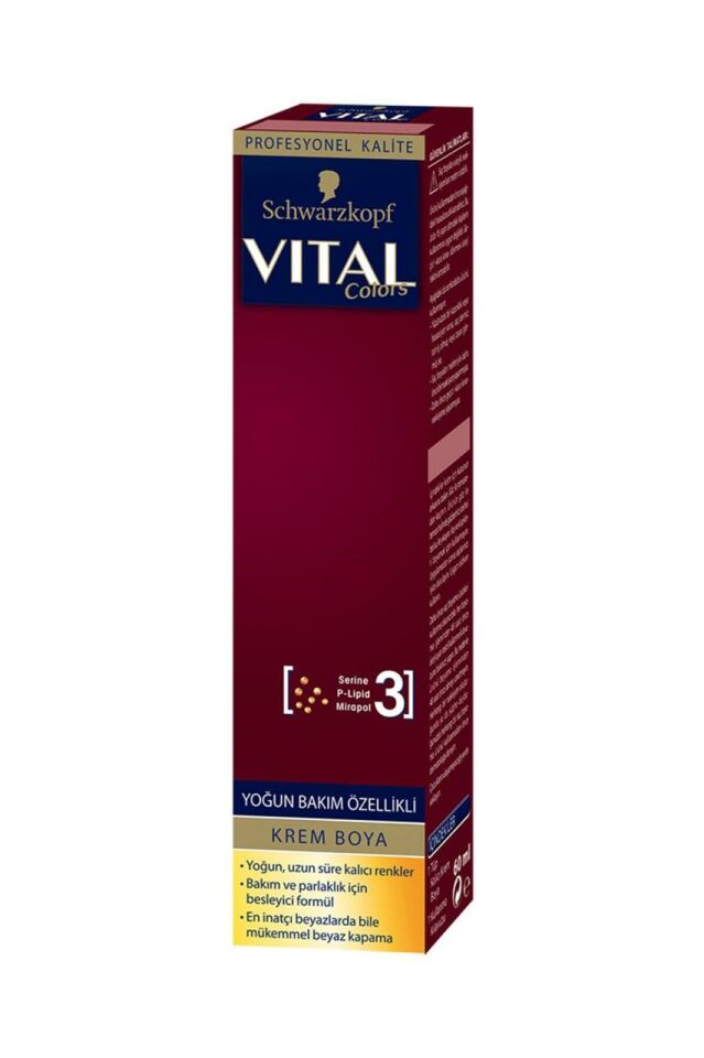 Vital Tüp Saç Boyası 7.1 Küllü Kumral + Oksidan Sıvı 50 Ml