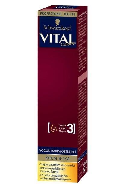 Vital Tüp Saç Boyası 3.0 Koyu Kahve + Oksidan Sıvı 50 Ml