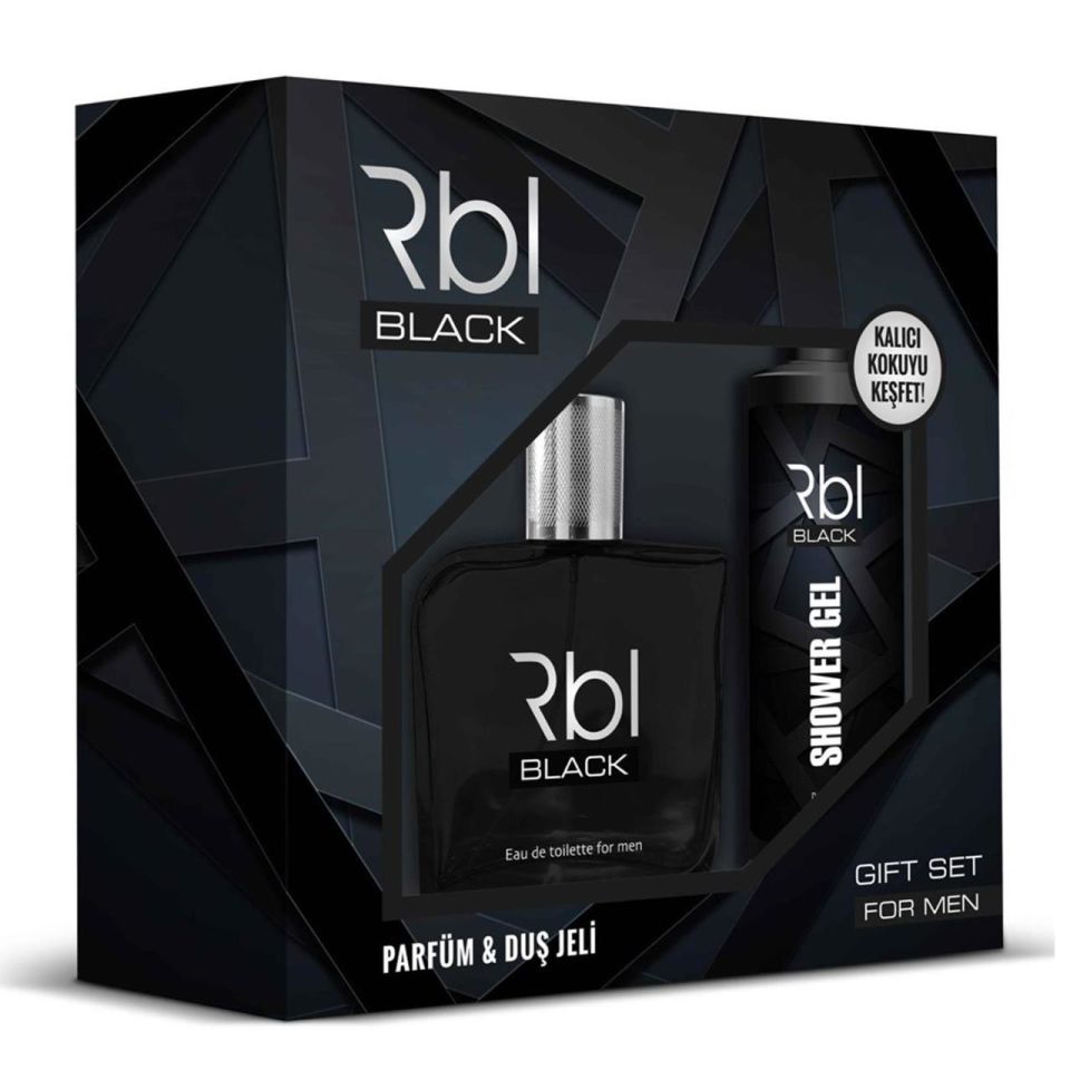Rebul Set Black Edt 90 ml + Duş Jeli 200 ml Erkek