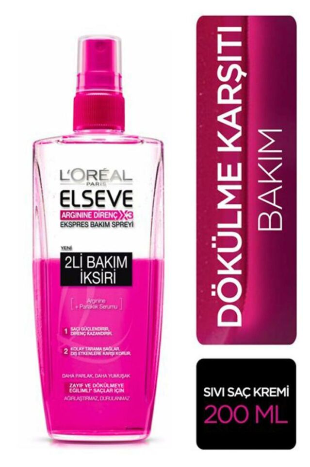 Loreal Elseve Güçlendirici 2 li Bakım İksiri Saç Bakım Spreyi 200 ml