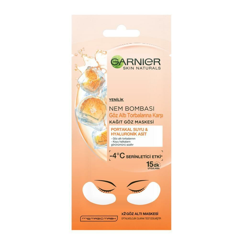 Garnier Nem Bombası Göz Altı Torbalarına Karşı Kağıt Göz Maskesi