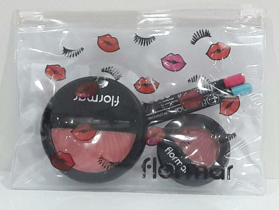 Flormar Makyaj Seti Allık 93 + Far 31 + Dudak 230 + Göz 116