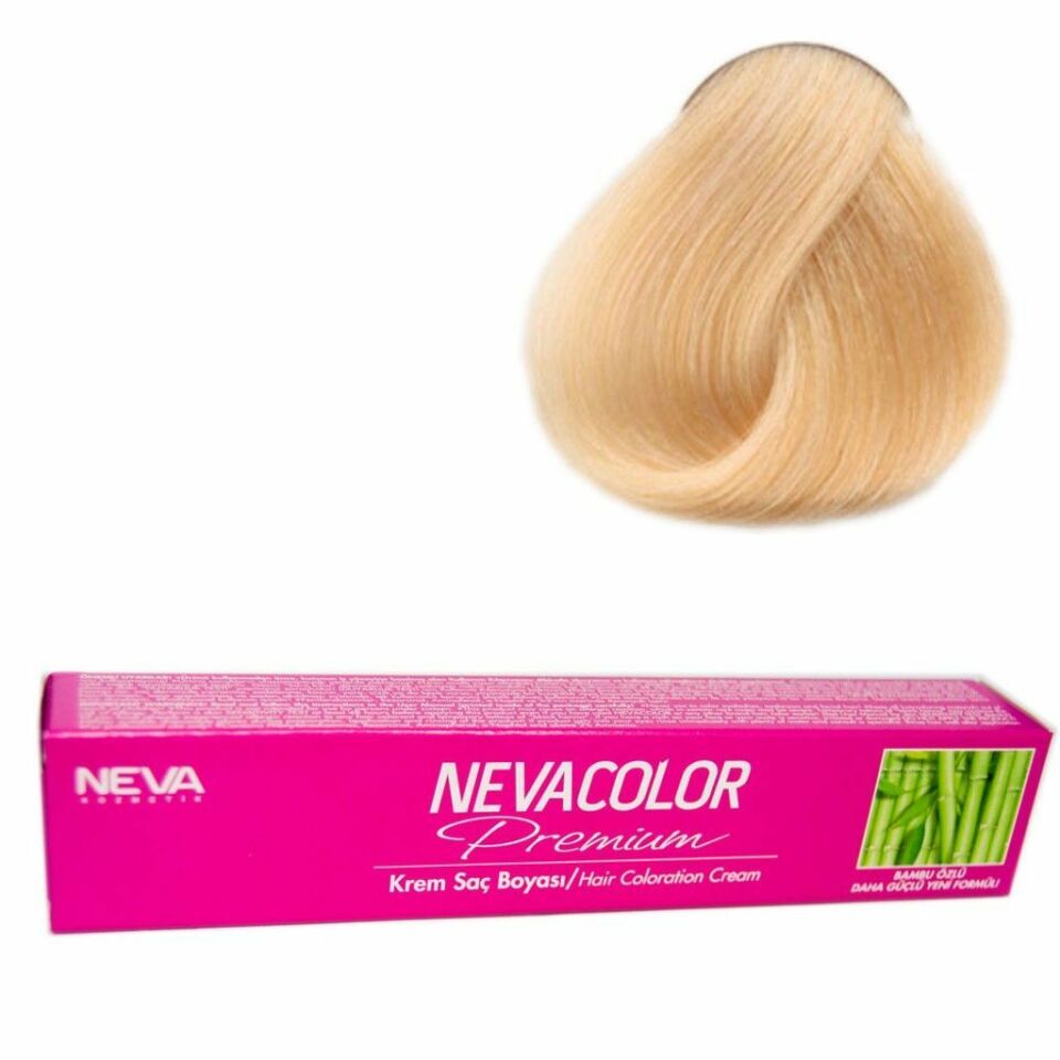 Neva Color Tüp Saç Boyası 10 Platin 50 Gr + Oksidan Sıvısı 50 Ml