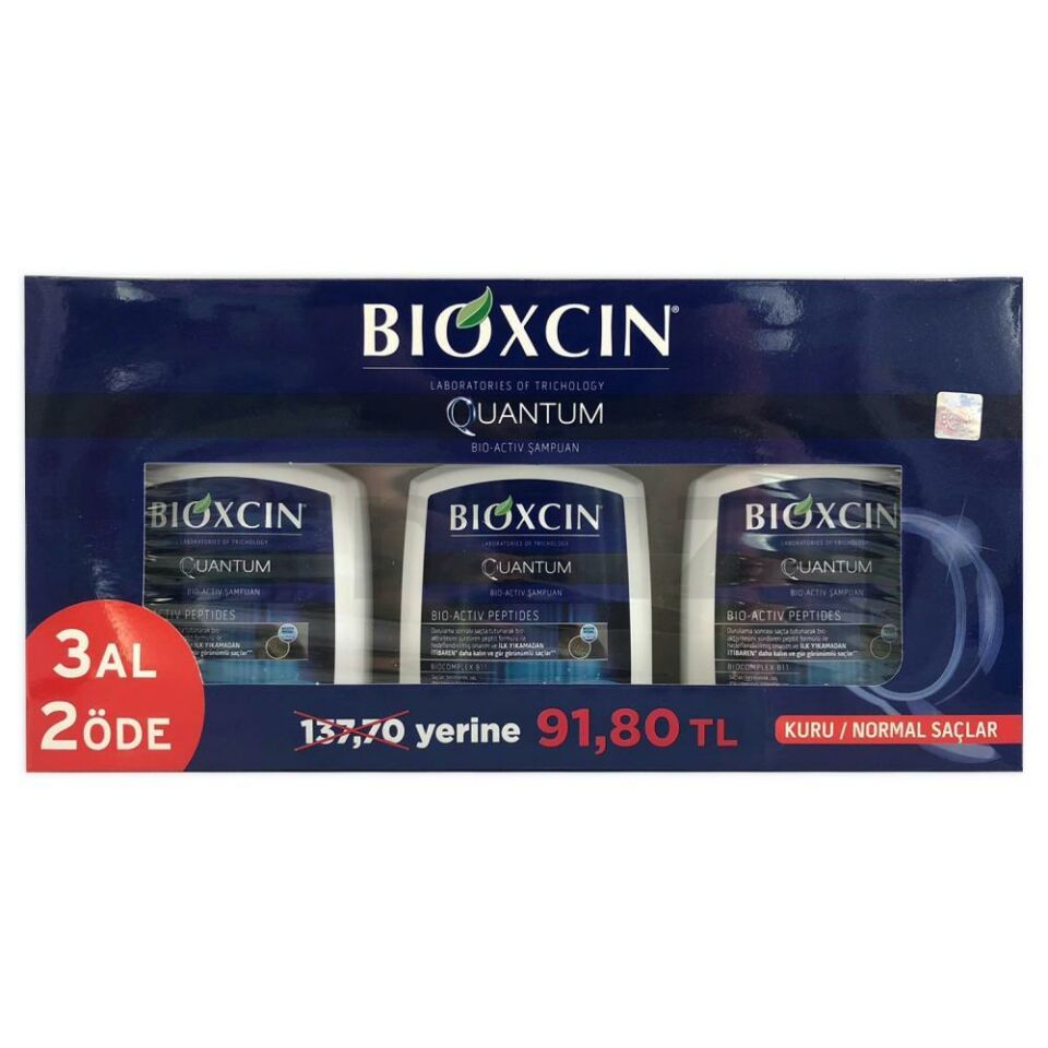 Bioxcin Quantum Şampuan 300 ml 3 Al 2 Öde - Kuru ve Normal Saçlar