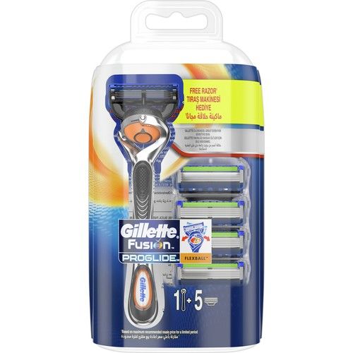 Gillette Fusion ProGlide Tıraş Makinesi + 5 Tıraş Bıçağı