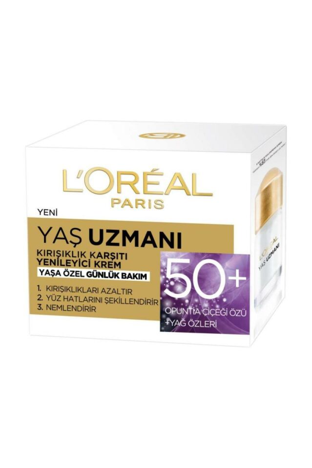 Loreal Yaş Uzmanı 50+ Kırışıklık Karşıtı Yenileyici Gece Kremi 50 Ml