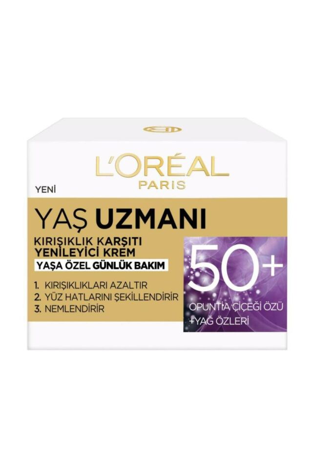 Loreal Yaş Uzmanı 50+ Kırışıklık Karşıtı Yenileyici Gece Kremi 50 Ml