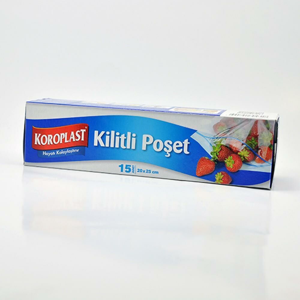 Koroplast Kilitli Poşet 15 li  -  20 x 25 cm
