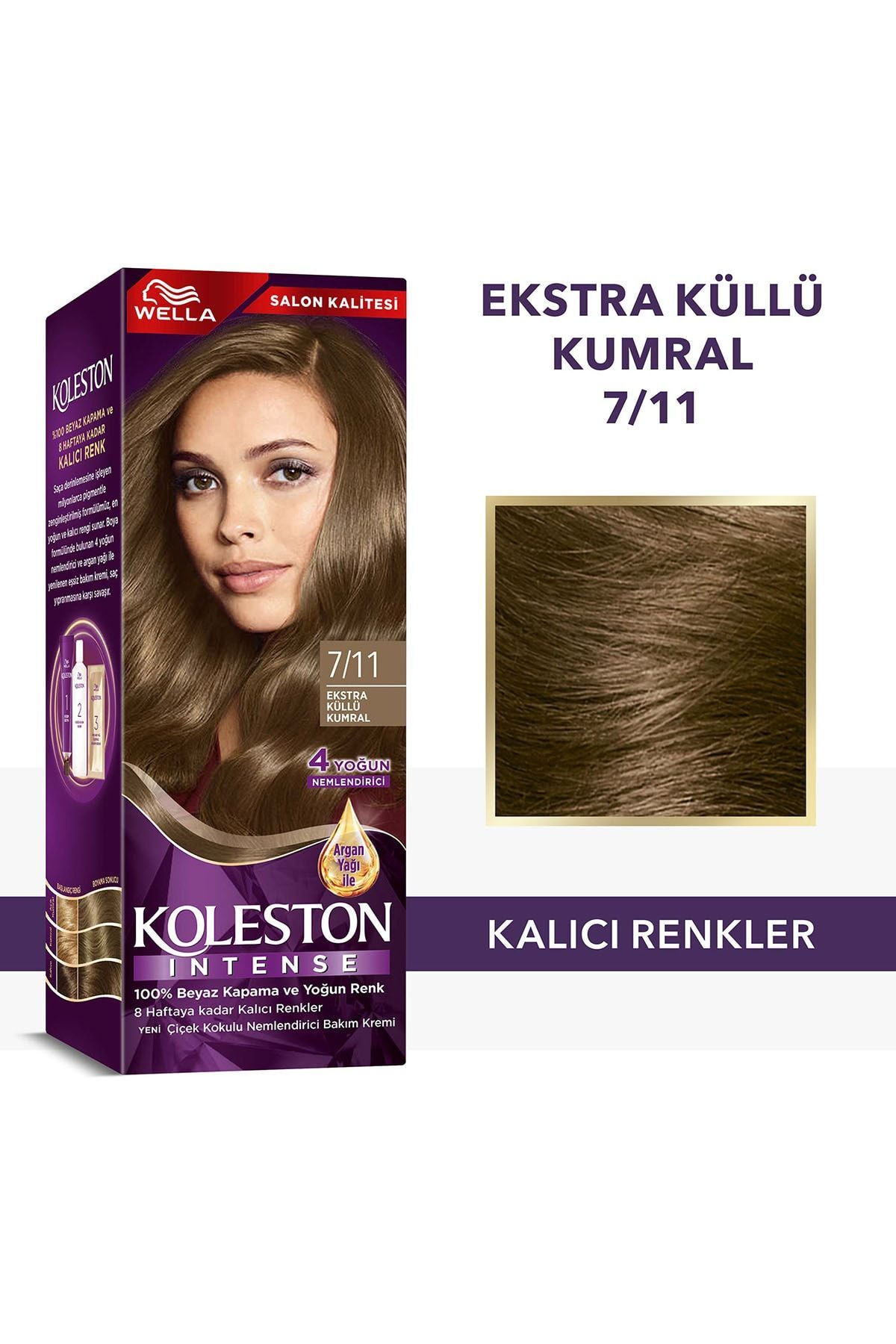 Koleston Intense Saç Bayası 7.11 Extra Küllü Kumral