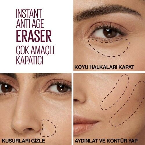 Maybelline New York Instant Anti Age Eraser Kapatıcı - 00 Ivory Concealer 6.8 Ml