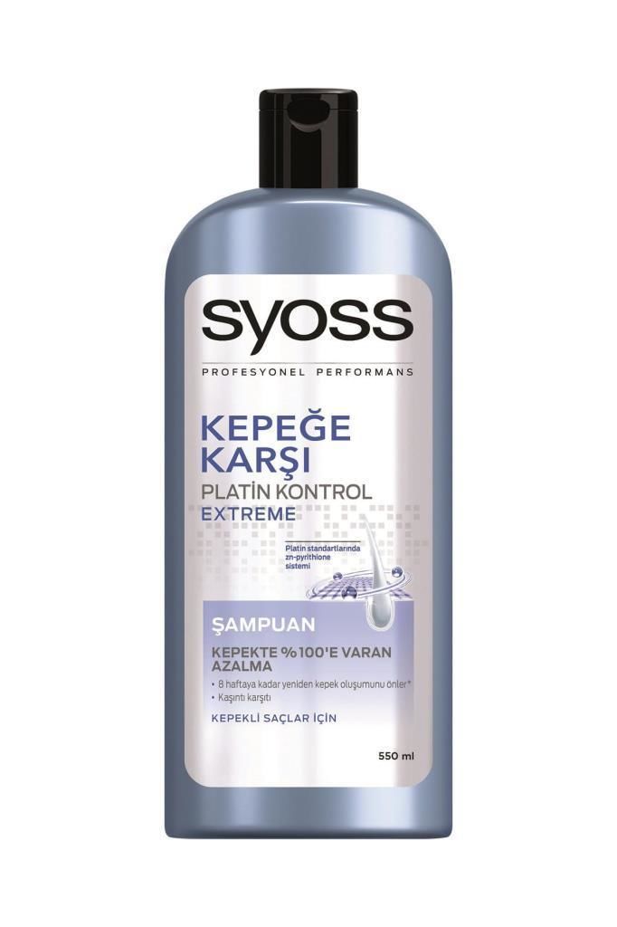 Syoss Şampuan 550 Ml Kepeğe Karşı Etkili Platin Kontrol
