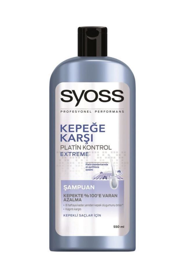 Syoss Şampuan 550 Ml Kepeğe Karşı Etkili Platin Kontrol