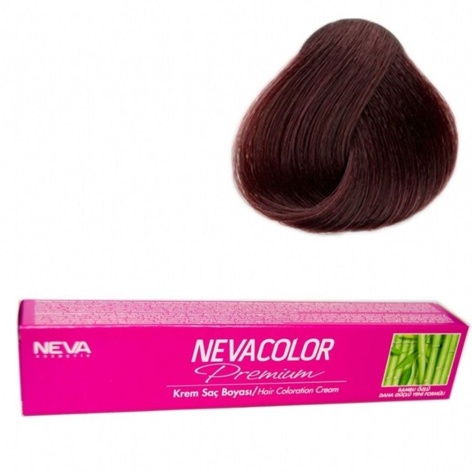 Neva Color Tüp Saç Boyası 4 Kahve 50 Gr + Oksidan Sıvısı 50 Ml