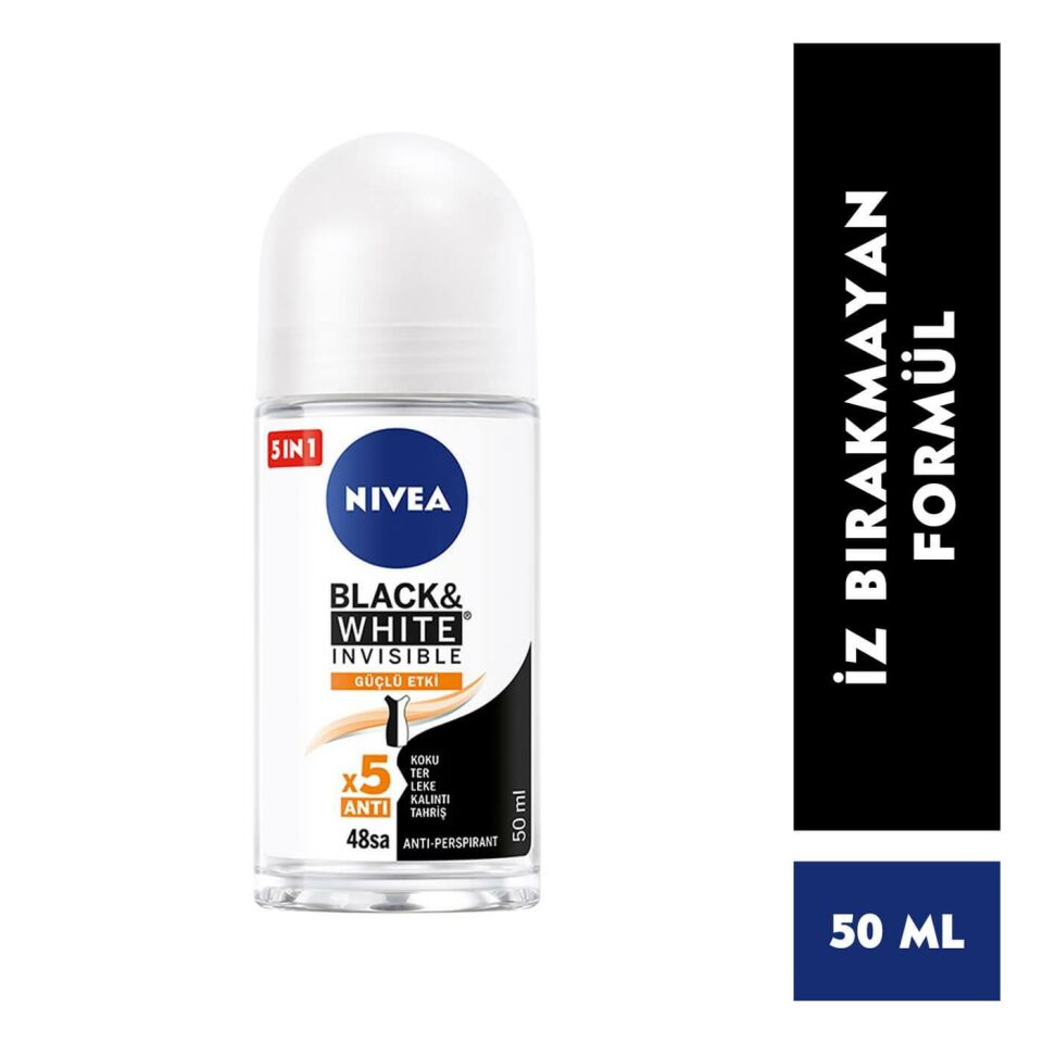 Nivea Roll-on Invisible Black White Güçlü Etki 50 ml Bayan