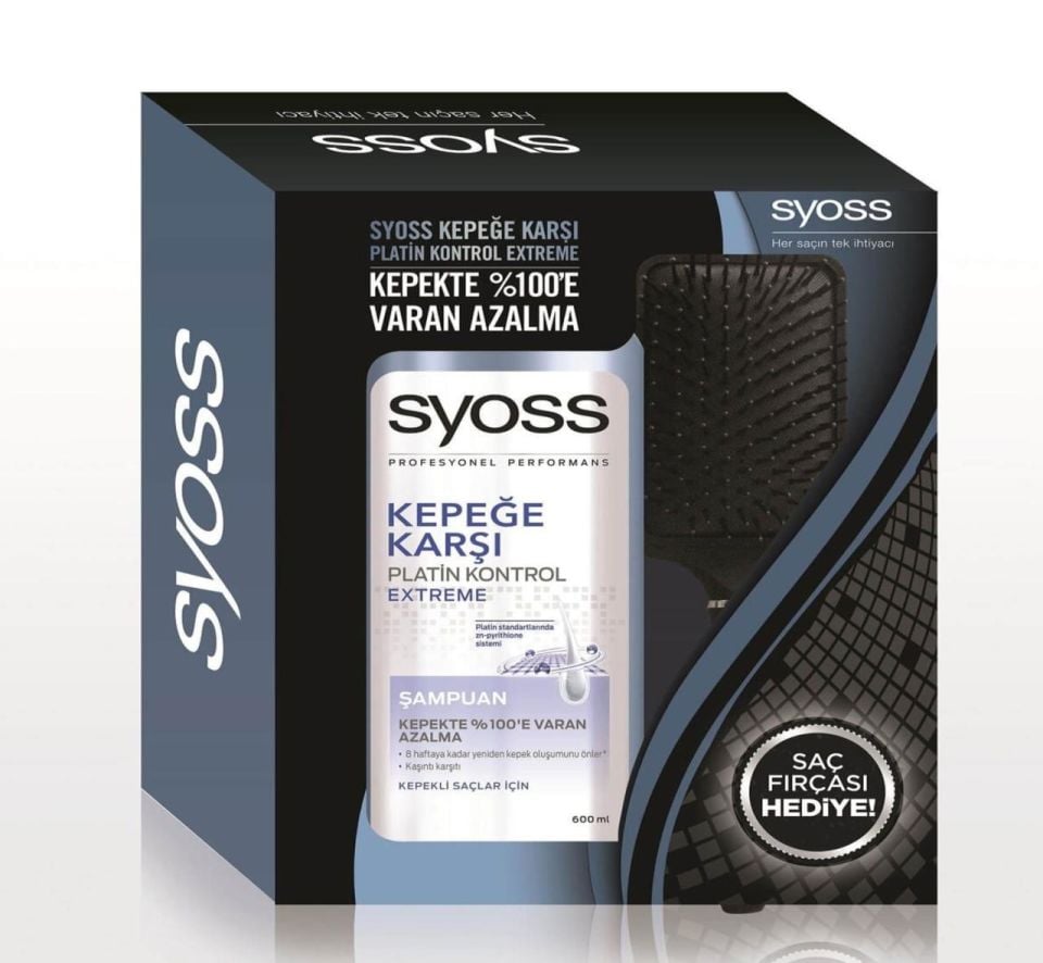 Syoss Şampuan 550 Ml Kepeğe Karşı + Tarak Hediyeli